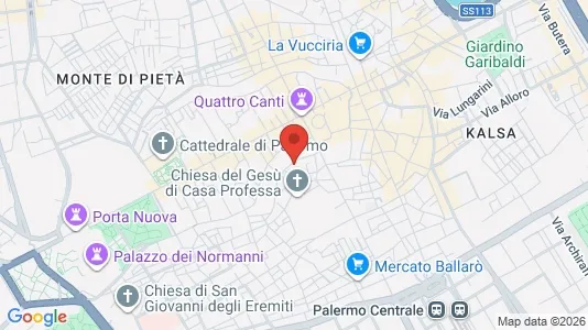Apartments for rent i Palermo - kort over placeringen