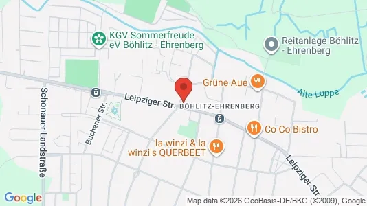 Apartments for rent i Leipzig - kort over placeringen