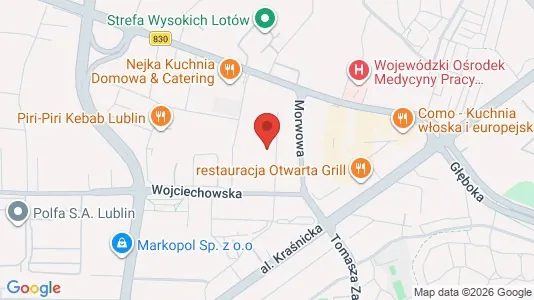 Apartments for rent i Lublin - kort over placeringen