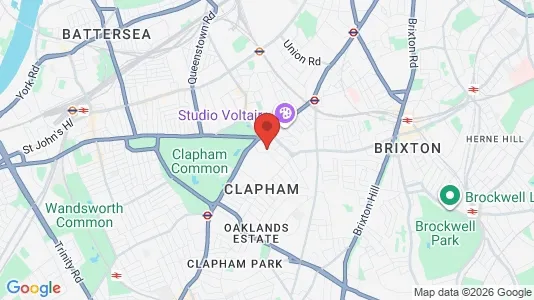 Apartments for rent i London SW4 - kort over placeringen