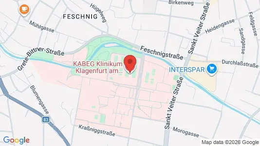 Apartments for rent i Klagenfurt am Wörthersee - kort over placeringen