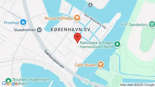 Rooms for rent i Copenhagen SV - kort over placeringen