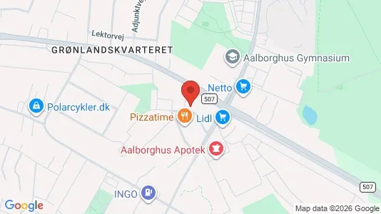 Apartments for rent i Aalborg Center - kort over placeringen