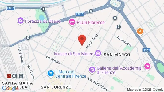 Apartments for rent i Florence - kort over placeringen