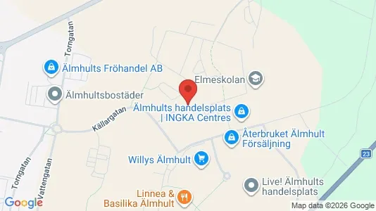 Apartments for rent i Älmhult - kort over placeringen
