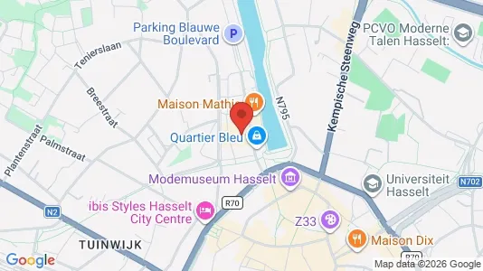 Apartments for rent i Hasselt - kort over placeringen