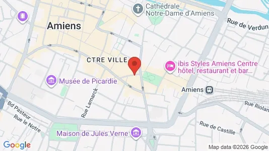 Apartments for rent i Amiens - kort over placeringen