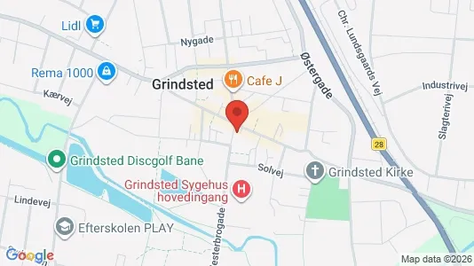Apartments for rent i Grindsted - kort over placeringen