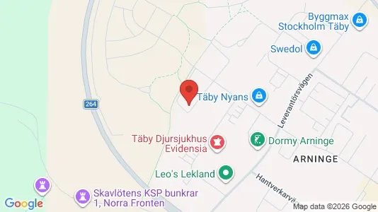 Apartments for rent i Täby - kort over placeringen