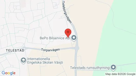 Apartments for rent i Växjö - kort over placeringen
