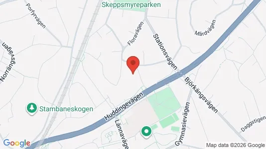 Apartments for rent i Huddinge - kort over placeringen