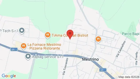 Apartments for rent i Mestrino - kort over placeringen