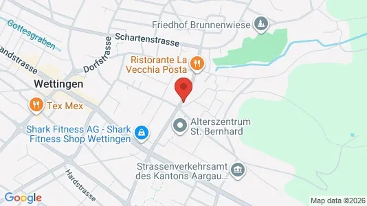 Apartments for rent i Baden - kort over placeringen