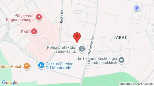 Apartments for rent i Tallinn Kristiine - kort over placeringen