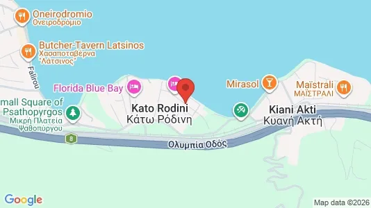 Apartments for rent i Patras - kort over placeringen
