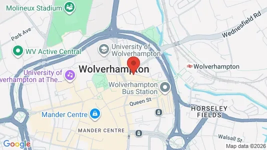 Apartments for rent i Wolverhampton - West Midlands - kort over placeringen