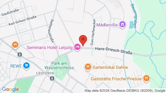 Apartments for rent i Leipzig - kort over placeringen