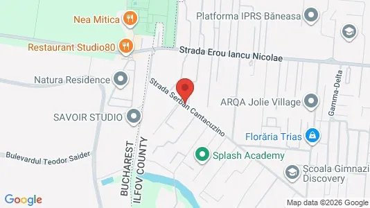 Apartments for rent i Voluntari - kort over placeringen