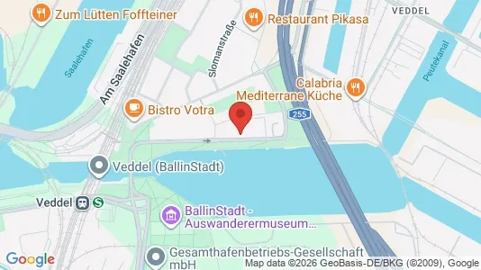Apartments for rent i Hamburg Mitte - kort over placeringen