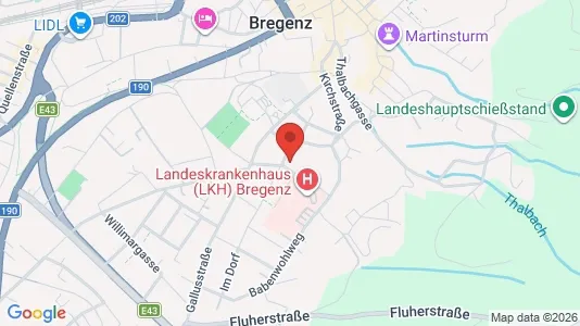 Apartments for rent i Bregenz - kort over placeringen