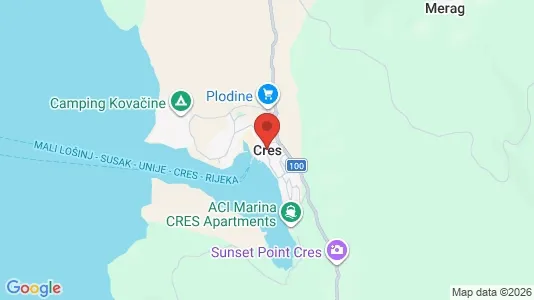 Houses for rent i Cres - kort over placeringen