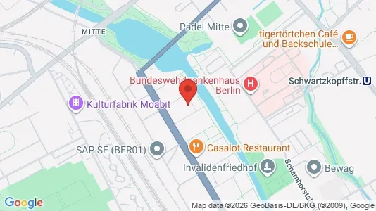 Rooms for rent i Berlin Mitte - kort over placeringen
