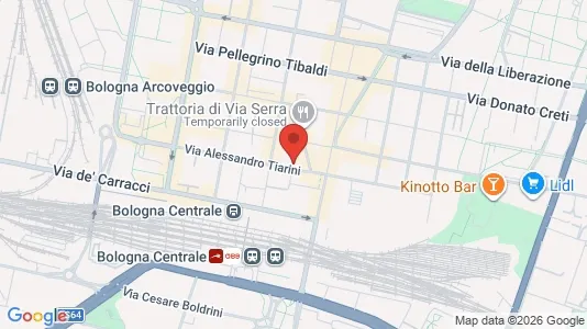 Apartments for rent i Bologna - kort over placeringen