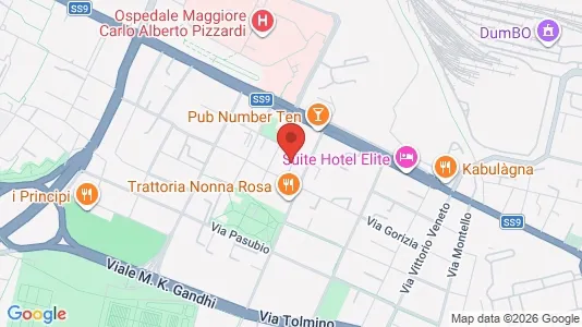 Apartments for rent i Bologna - kort over placeringen