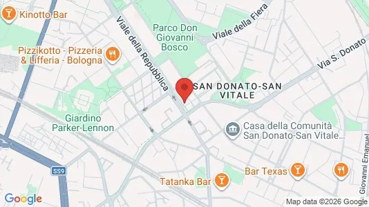 Apartments for rent i Bologna - kort over placeringen
