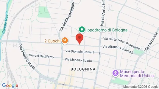 Apartments for rent i Bologna - kort over placeringen