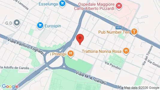 Apartments for rent i Bologna - kort over placeringen
