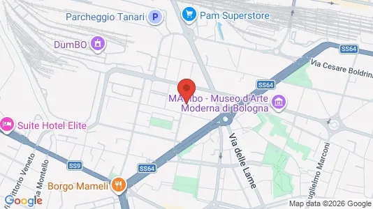 Apartments for rent i Bologna - kort over placeringen