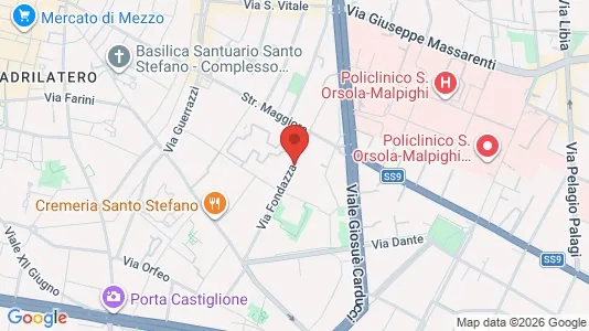 Apartments for rent i Bologna - kort over placeringen