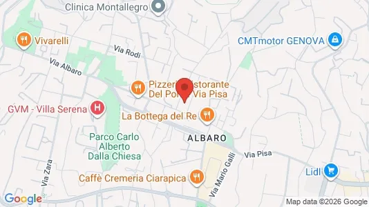 Apartments for rent i Genoa - kort over placeringen