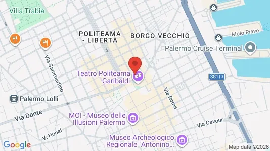 Apartments for rent i Palermo - kort over placeringen