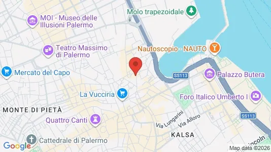 Apartments for rent i Palermo - kort over placeringen