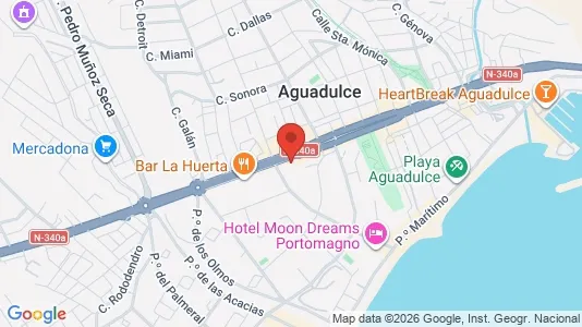 Apartments for rent i Roquetas de Mar - kort over placeringen