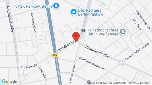 Apartments for rent i Berlin Pankow - kort over placeringen