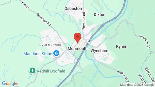 Apartments for rent i Monmouth - Gwent - kort over placeringen