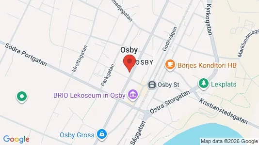 Apartments for rent i Osby - kort over placeringen