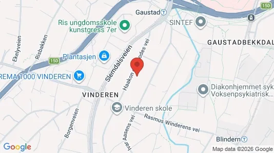 Rooms for rent i Oslo Vestre Aker - kort over placeringen