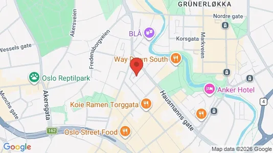 Rooms for rent i Oslo St. Hanshaugen - kort over placeringen