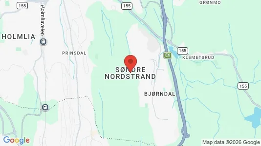 Houses for rent i Oslo Søndre Nordstrand - kort over placeringen