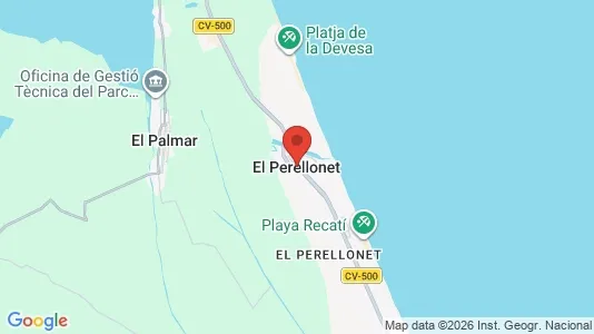 Apartments for rent i El Perellonet - kort over placeringen