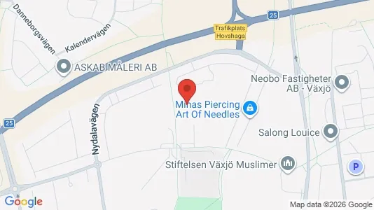 Apartments for rent i Växjö - kort over placeringen