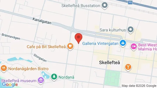 Apartments for rent i Skellefteå - kort over placeringen