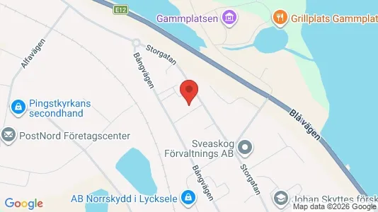 Apartments for rent i Lycksele - kort over placeringen