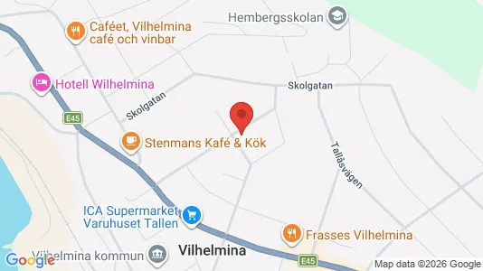 Apartments for rent i Vilhelmina - kort over placeringen