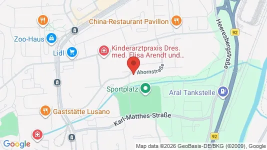 Apartments for rent i Gera - kort over placeringen