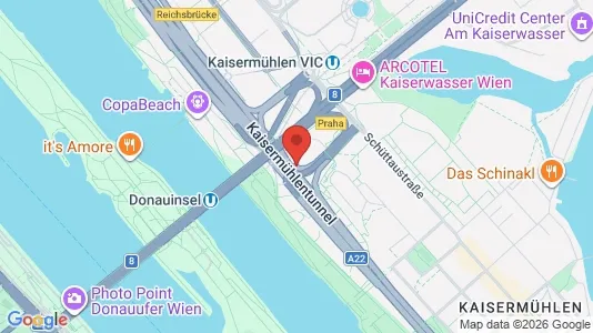 Apartments for rent i Vienna Donaustadt - kort over placeringen